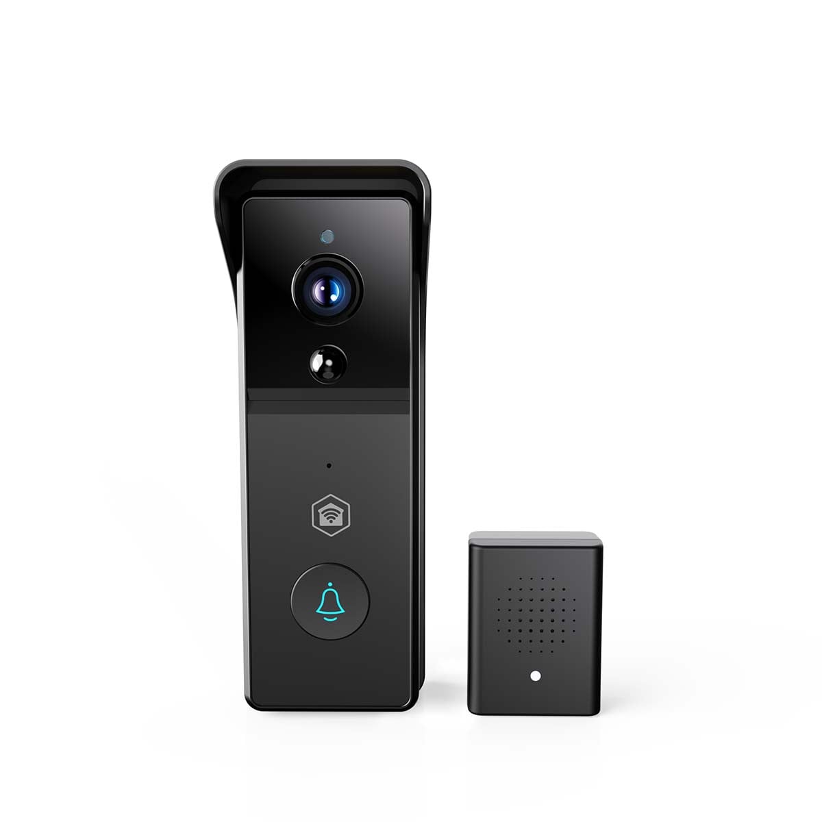 Nedis WIFICDP21BK videodeurbel met meegeleverde USB-gong