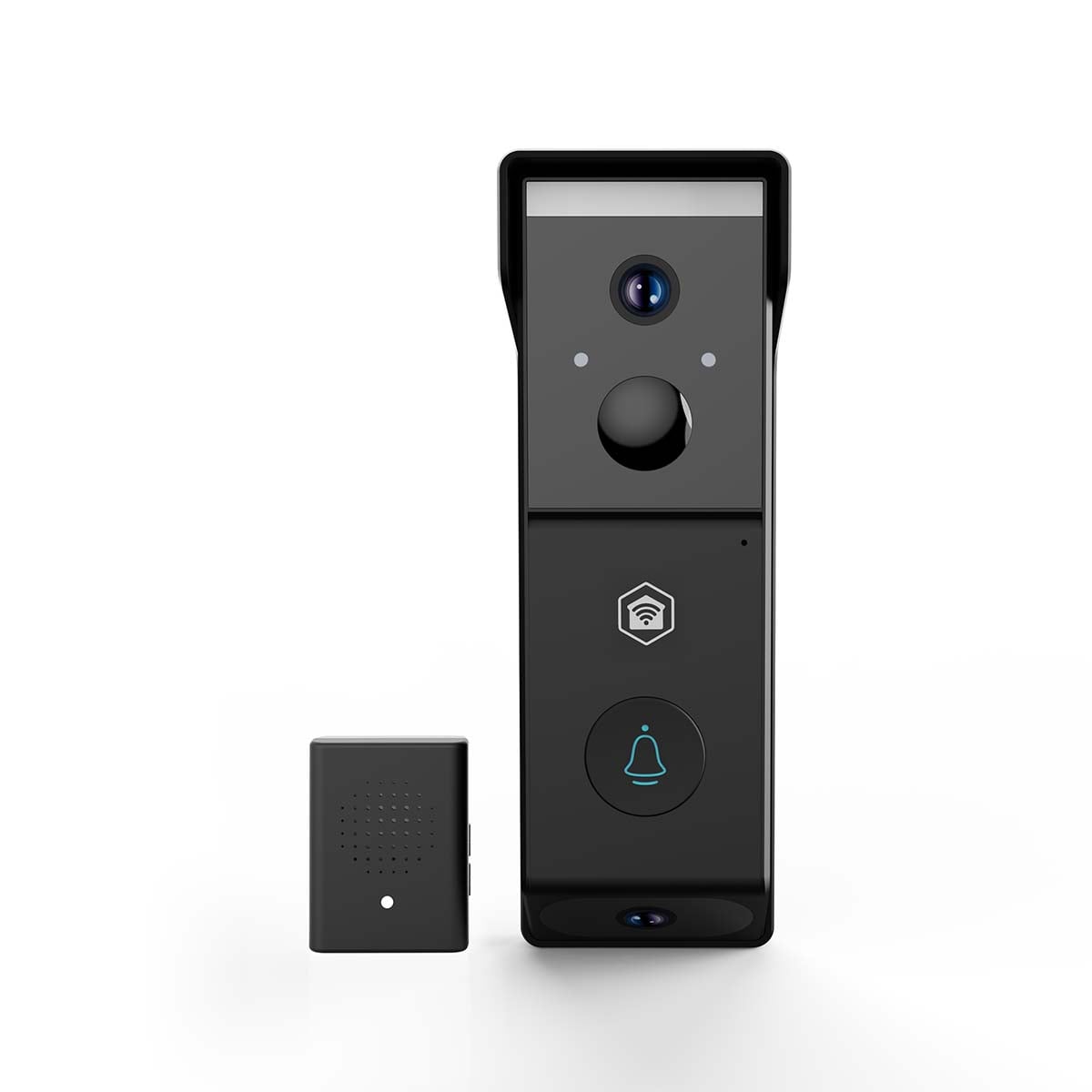 Nedis WIFICDP31BK SmartLife videodeurbel en draadloze gong – vooraanzicht