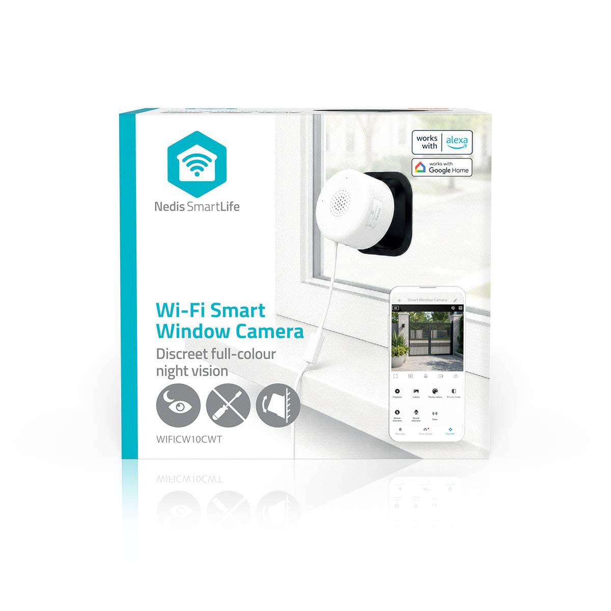 Nedis WIFICW10CWT raamcamera – productafbeelding 12