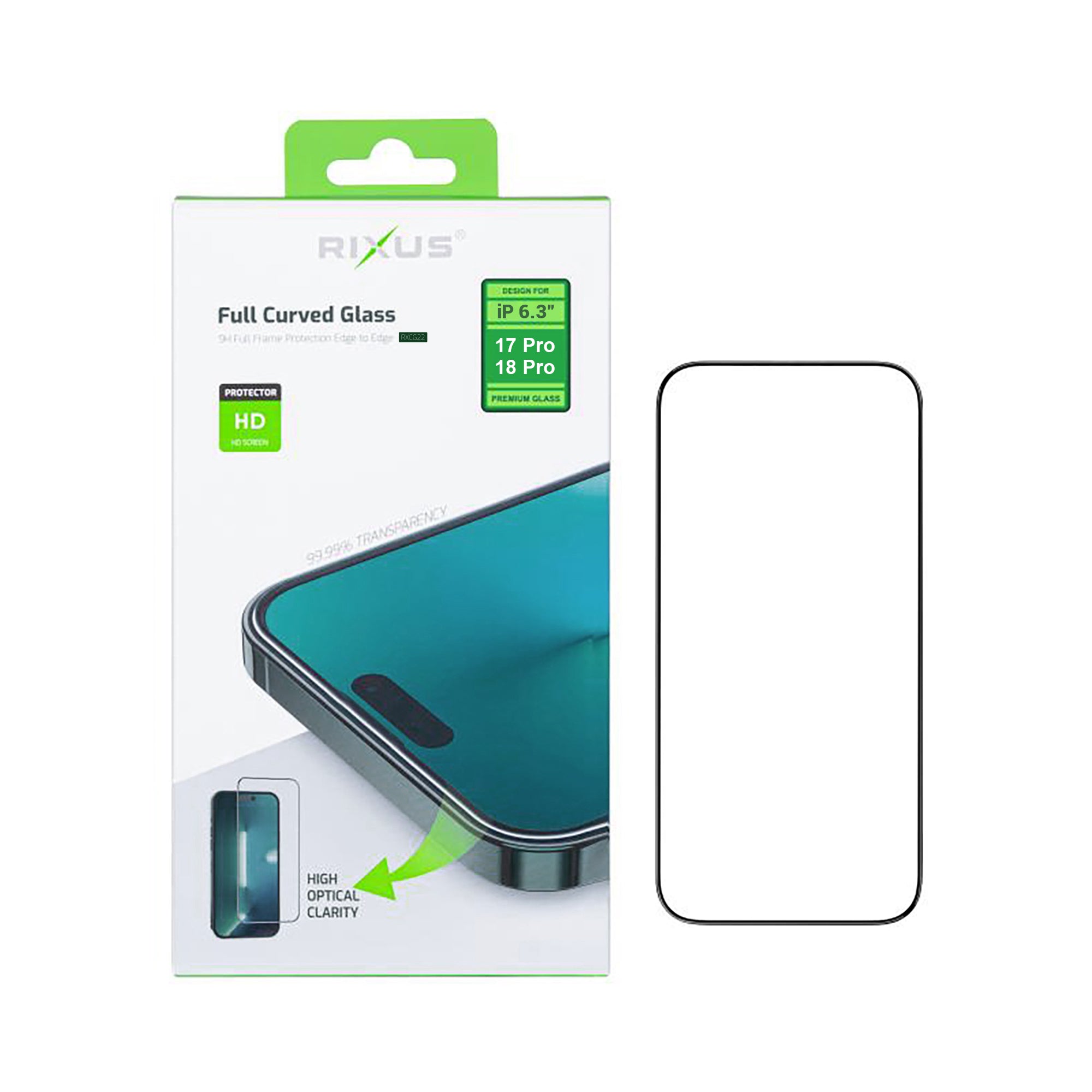 Rixus Clear HD screenprotector iPhone 17 Pro / 18 Pro
