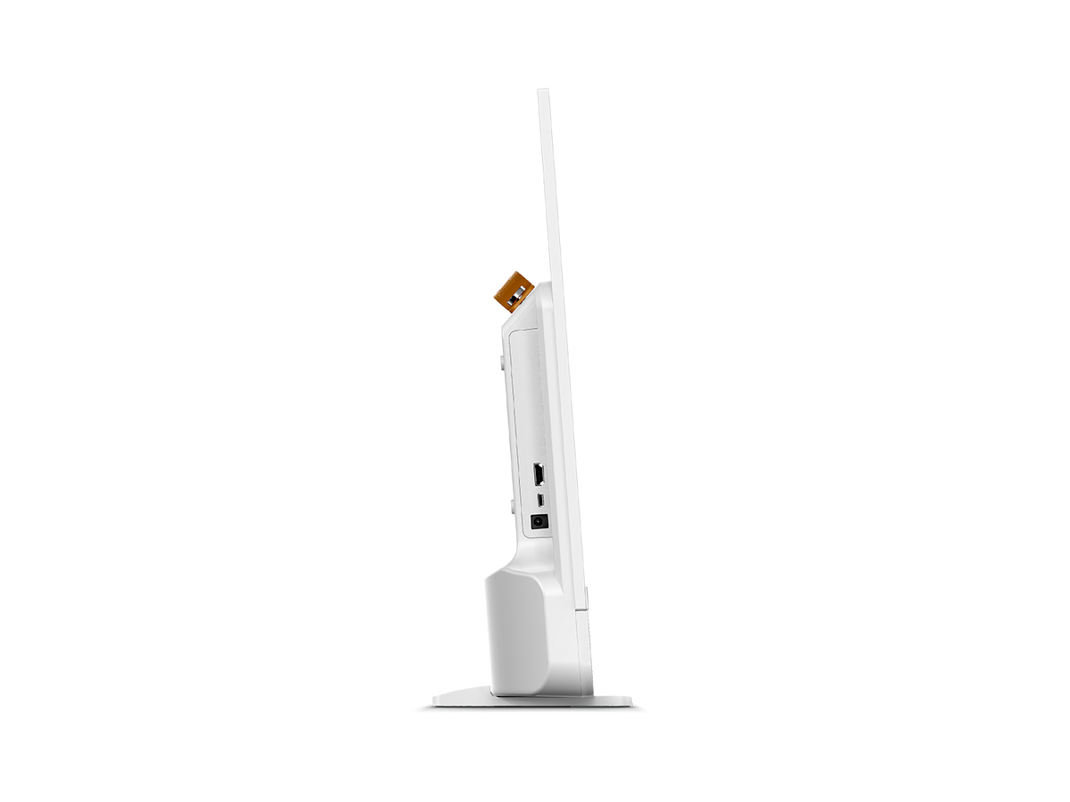 SELFSAT MSD 27 wit – zijkant met aansluitingen