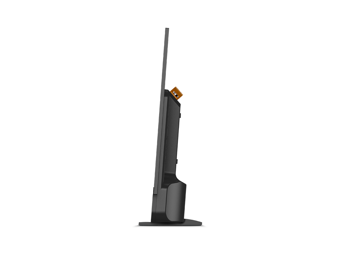 SELFSAT MSD 27 zwart – zijaanzicht met voetjes