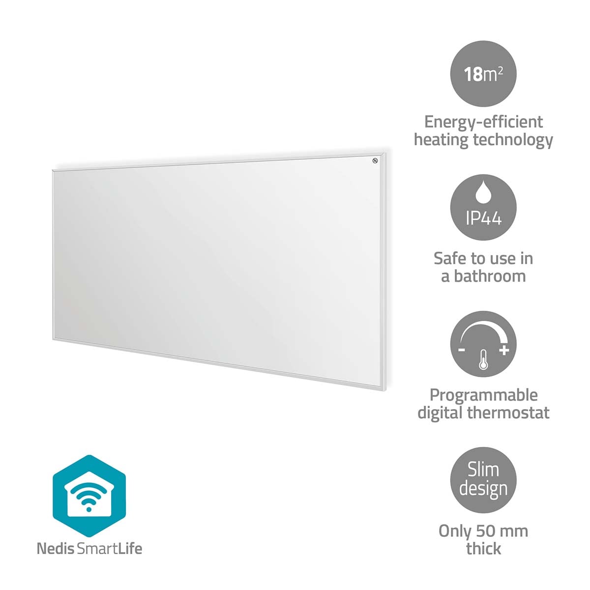 Nedis HTIP700WTW – Infrarood verwarmingspaneel, afbeelding 7