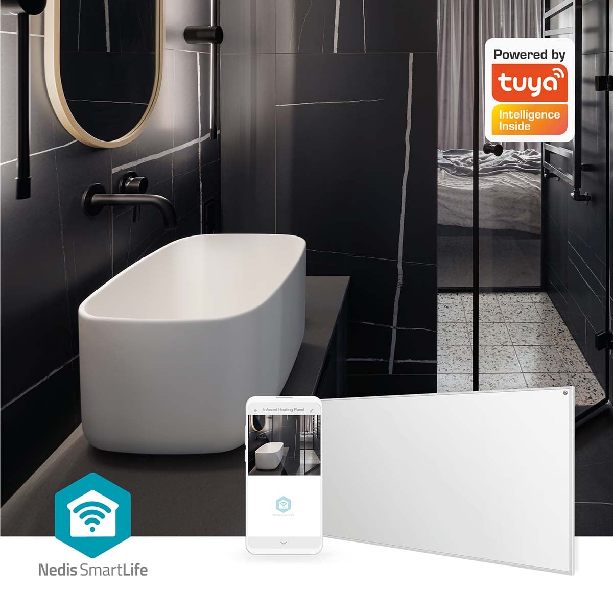 Nedis HTIP700WTW – Infrarood verwarmingspaneel, afbeelding 9